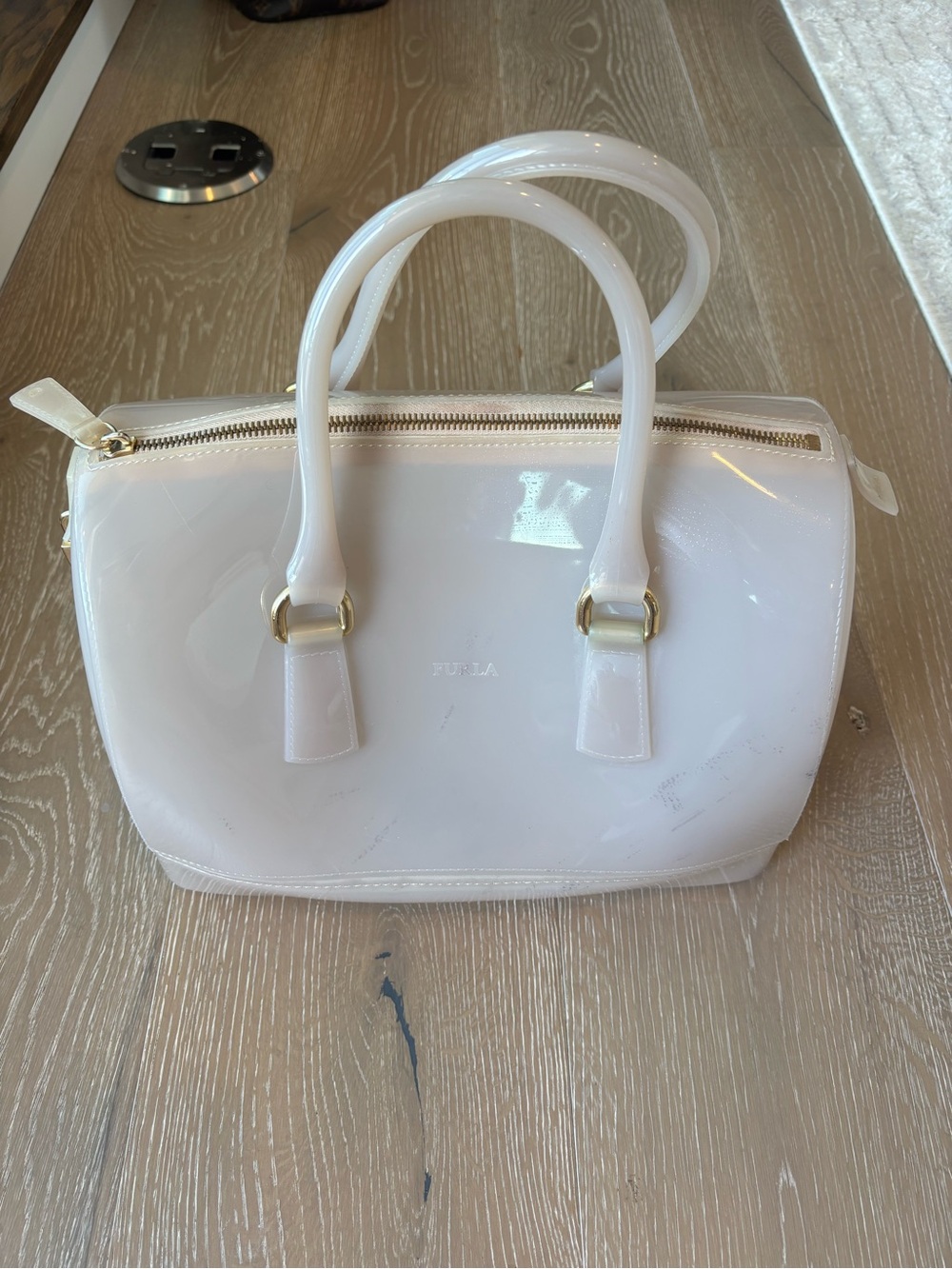 Furla Rose Candy Glossy Dome Satchel